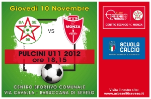 SETTORE GIOVANILE: TEST MATCH PULCINI U11 vs A.C. MONZA