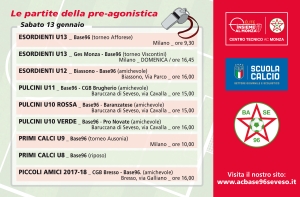 Le partite di oggi e domani della PREAGONISTICA