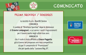 COMUNICATO • Nominato il nuovo Direttore Sportivo