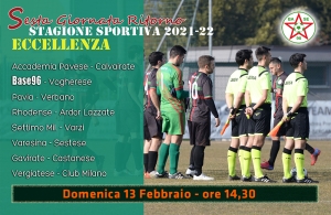 ECCELLENZA • Il programma della sesta giornata di ritorno